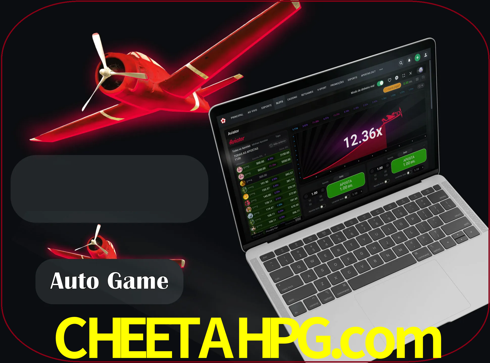 No modo automático, os jogos apostam e sacam seu dinheiro automaticamente.