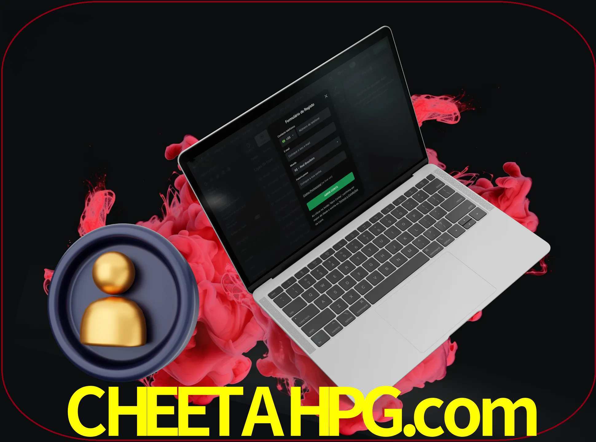 No cabeçalho do site cheetahpg, clique no botão que o levará a um formulário especial onde terá de introduzir as suas informações actuais.