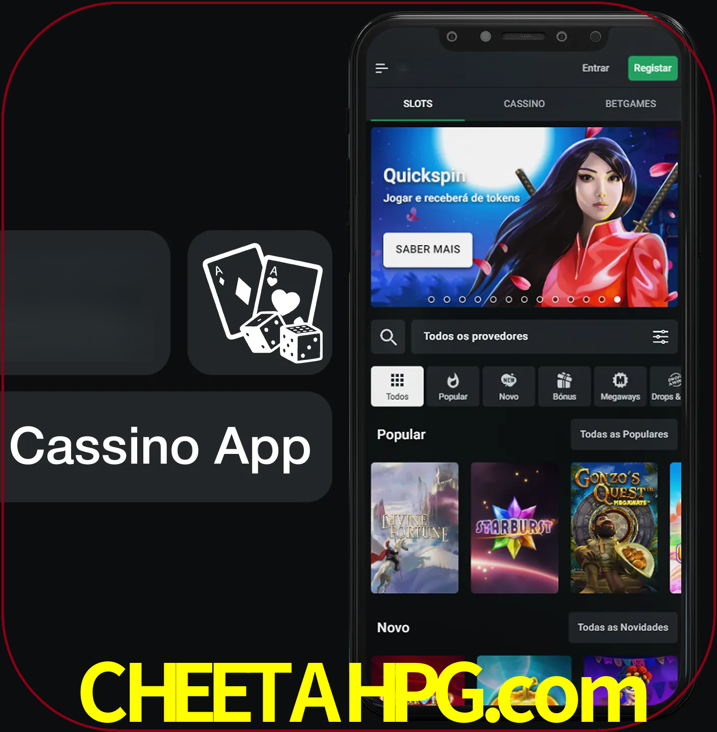 Jogue jogos de cassino e ganhe.
