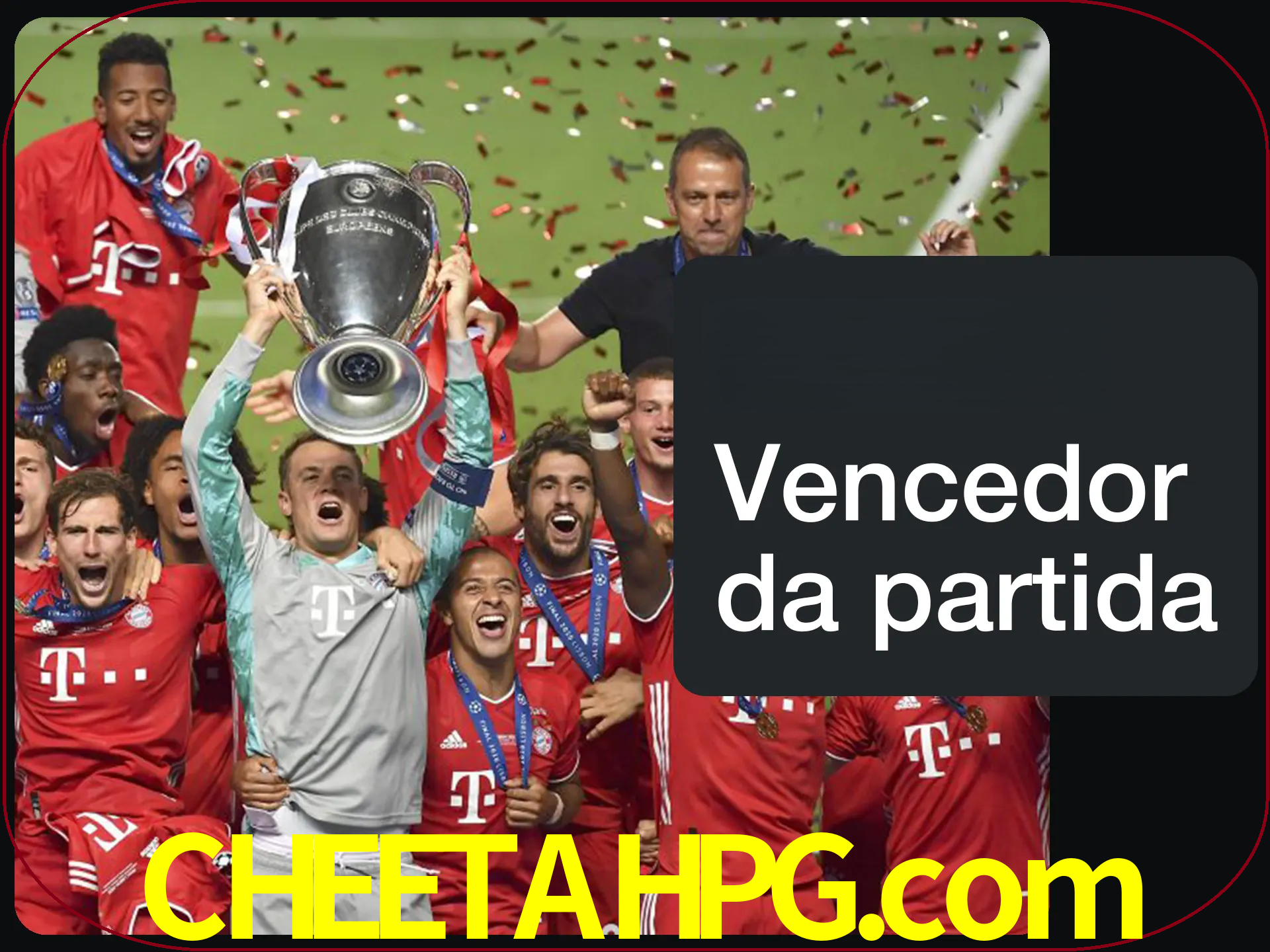 Aposte no vencedor e ganhe uma grande quantia de dinheiro.