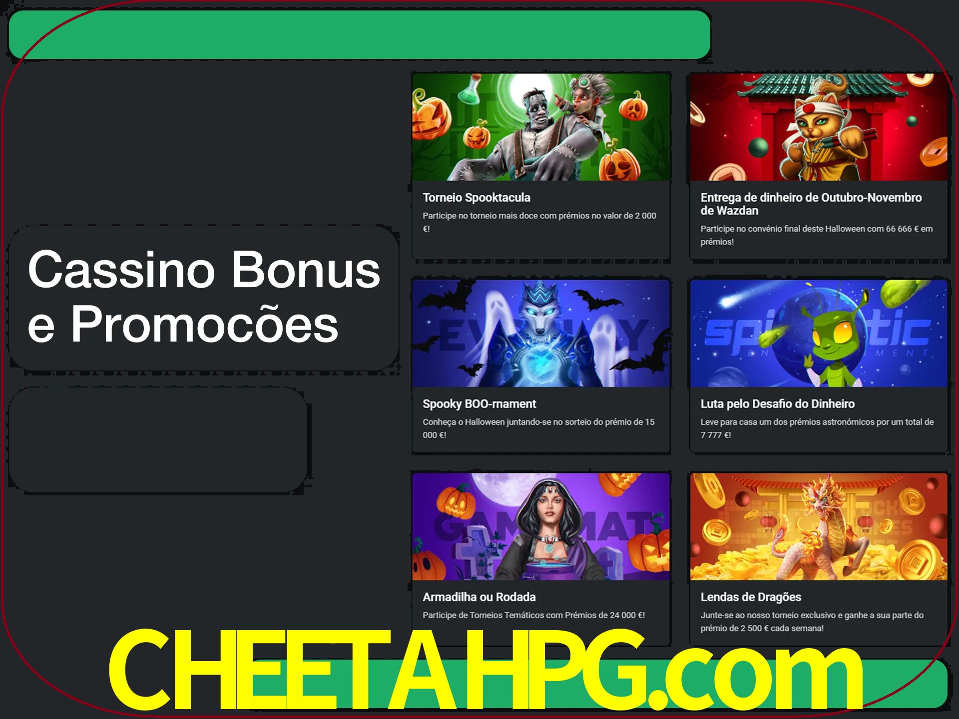 Verifique se há novos bônus de cassino para reivindicar.