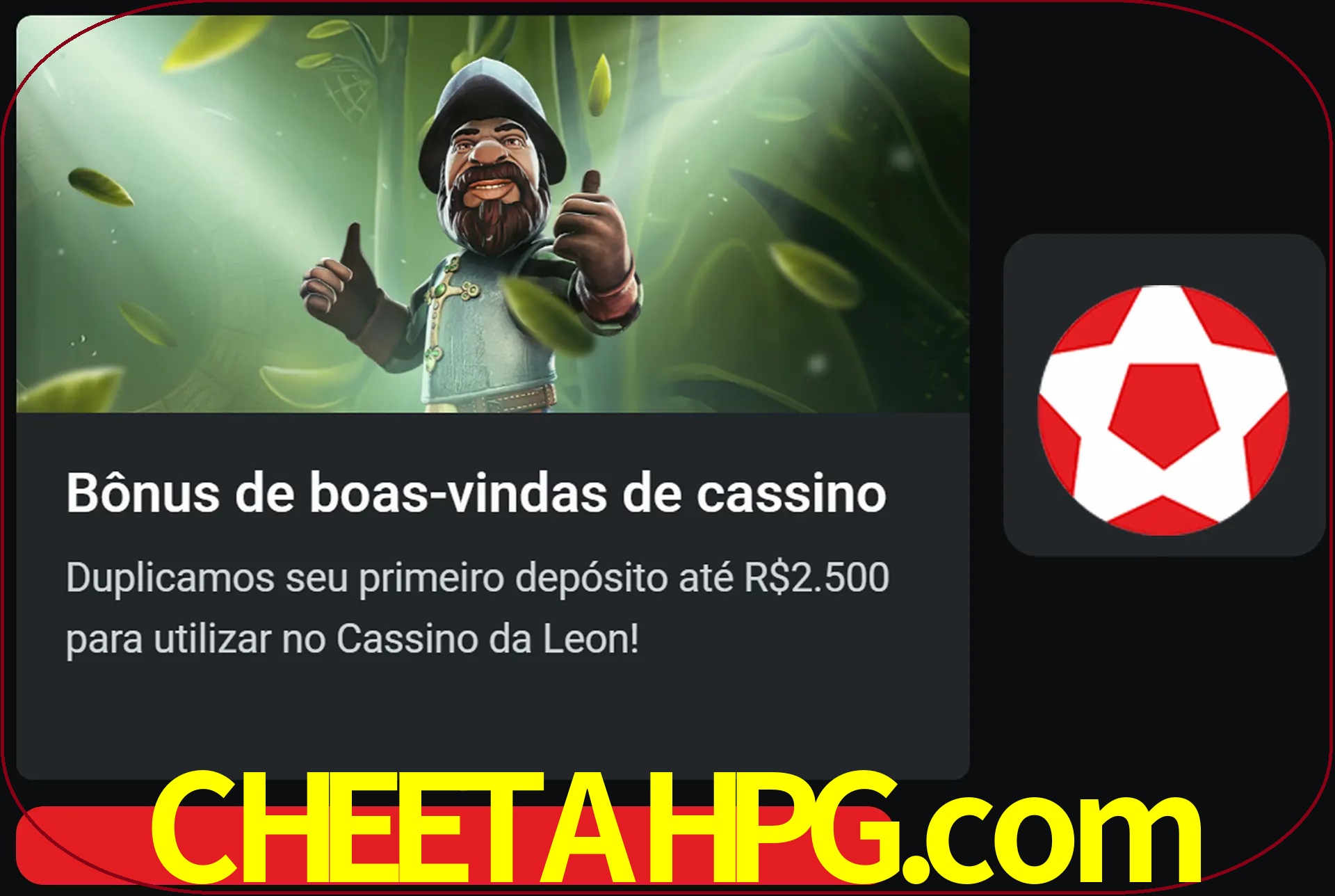 Receba seu dinheiro do bônus de boas-vindas após o primeiro depósito.