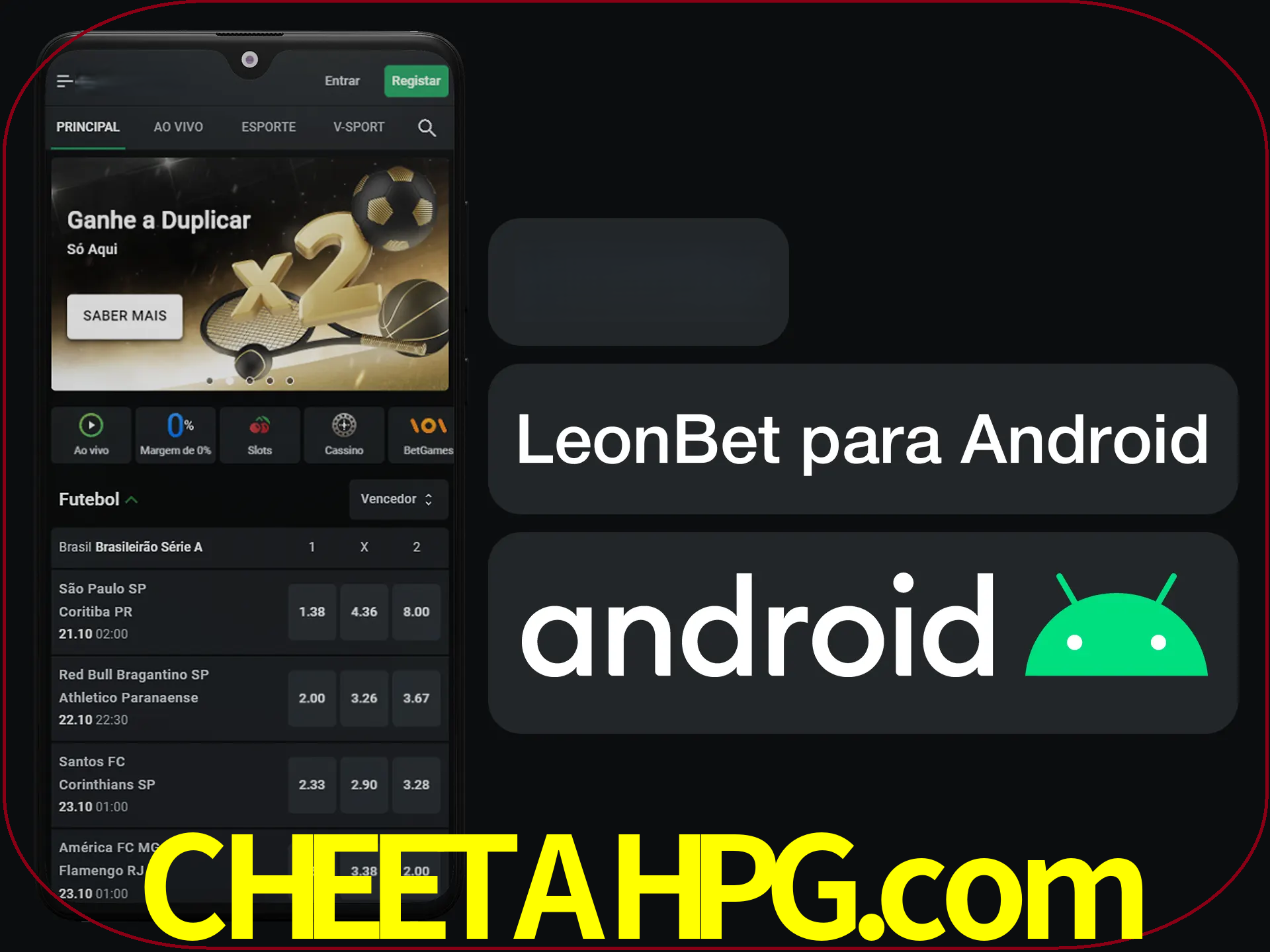 Adquira sua versão poket de LeonBet.