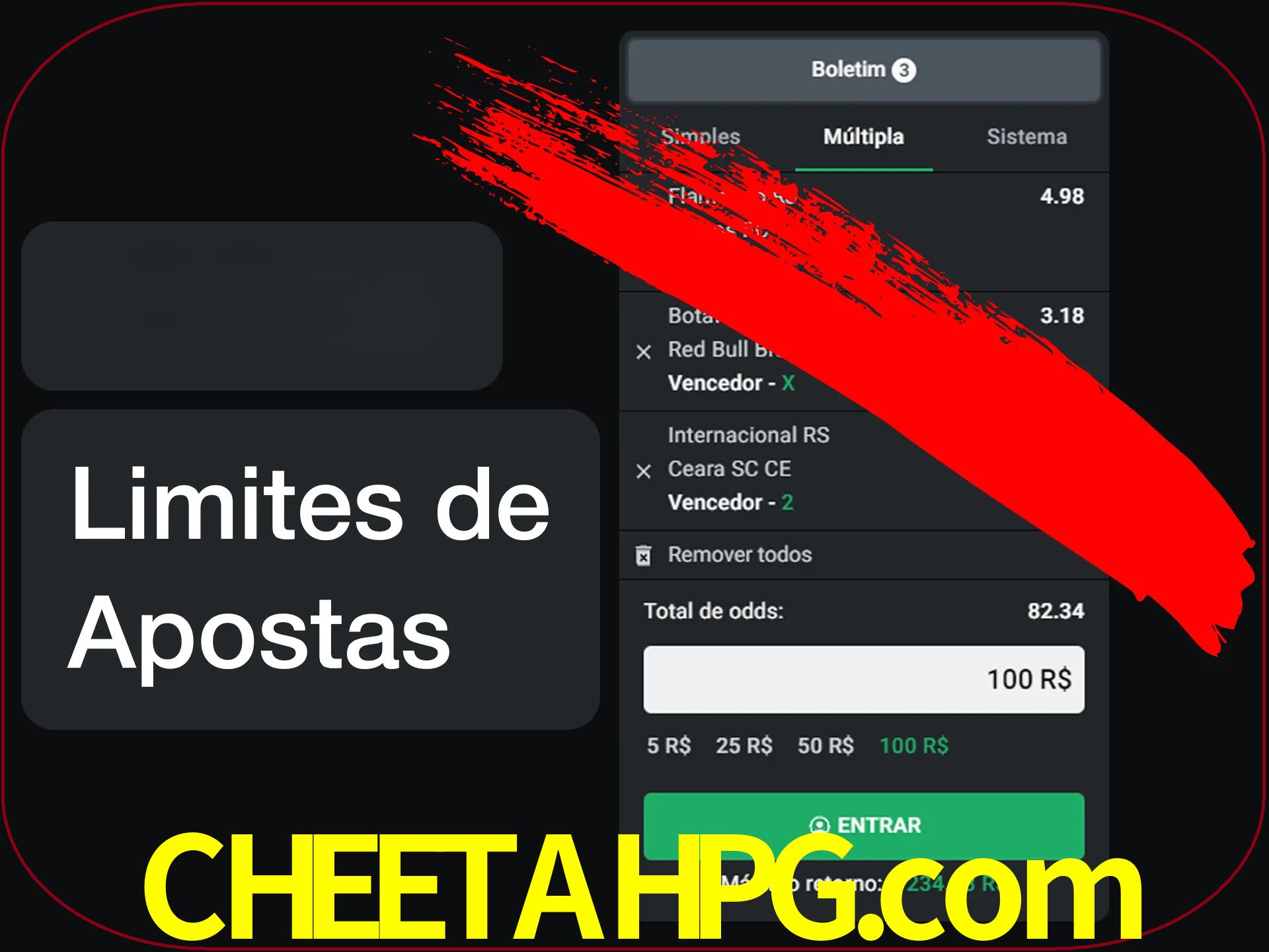 Não faça apostas loucas.